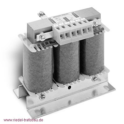 купить 0430-00000200 Riedel Transformatorenbau Three phase mains choke ; 200,0A ; 0,147mH ; 50/60Hz