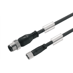 купить 9457771000 Weidmueller Sensor-actuator Cable (assembled) / Sensor-actuator Cable (assembled), Connecting line, M12 / M8, No. of poles: 3, Cable length: 10 m, pin, straight - socket, straight