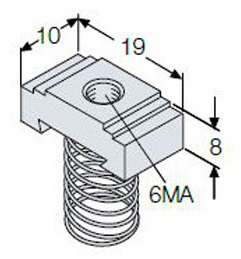 купить Гайка М6 для EV1050 (уп.100шт) ABB EV1056