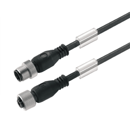 купить 1057830150 Weidmueller Sensor-actuator Cable (assembled) / Sensor-actuator Cable (assembled), Connecting line, M12 / M12, No. of poles: 3, Cable length: 1.5 m, pin, straight - socket, straight
