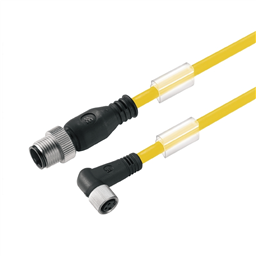 купить 1093120150 Weidmueller Sensor-actuator Cable (assembled) / Sensor-actuator Cable (assembled), Connecting line, M12 / M8, No. of poles: 3, Cable length: 1.5 m, pin, straight - socket, 90°