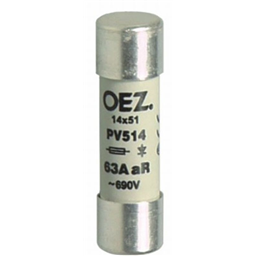 купить OEZ:08665 OEZ Плавкая вставка / Un AC 690 V / DC 600 V, размер 14?51, gR - характеристика для защиты полупроводников, без Cd/Pb