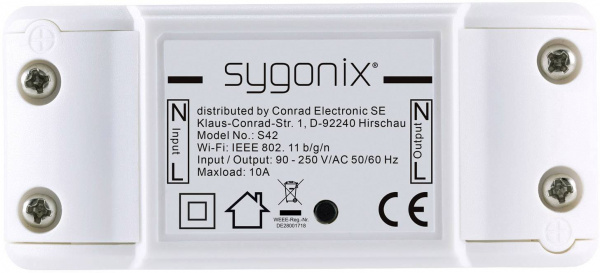 купить Sygonix  SY-3822412 Wi-Fi Funk-Schalter  Innenbere