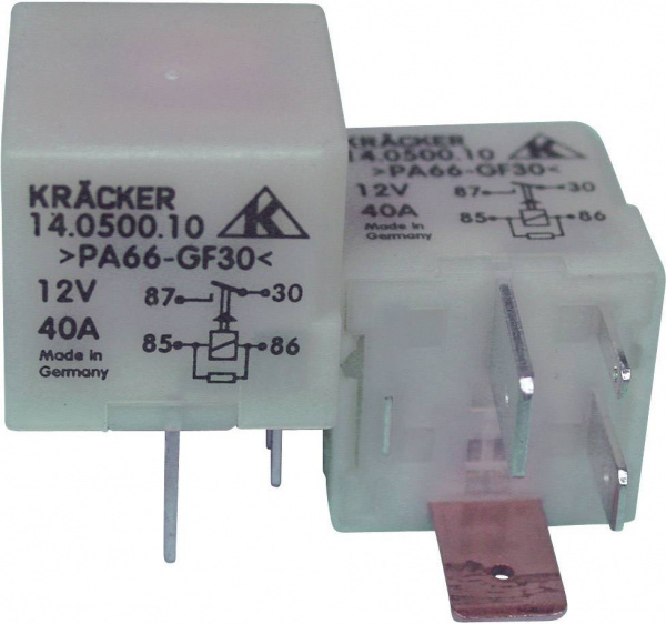 купить Kraecker 14.0500.10 Kfz-Relais 12 V/DC 15 A 1 Schli