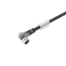купить 1906402000 Weidmueller Sensor-actuator Cable (assembled) / Sensor-actuator Cable (assembled), One end without connector, M8, No. of poles: 4, Cable length: 20 m, Socket, angled