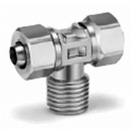 купить KFG2T0425-01S SMC KFG2T, Stainless Steel 316 Insert Fittings, Male Branch Tee