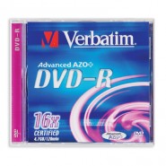 купить Носители информации Verbatim DVD-R 4,7Gb 16х Jewel/1 43519