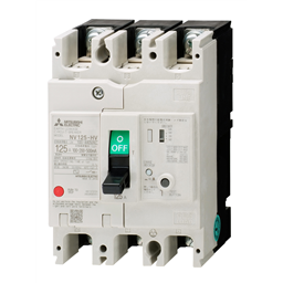 купить NV125-HV_3P_015A_100/200/500mA_F_TD_CE Mitsubishi Earth Leakage Circuit Breaker CE/CCC 3-pole 15A 100/200/500mA selectable Front connection type