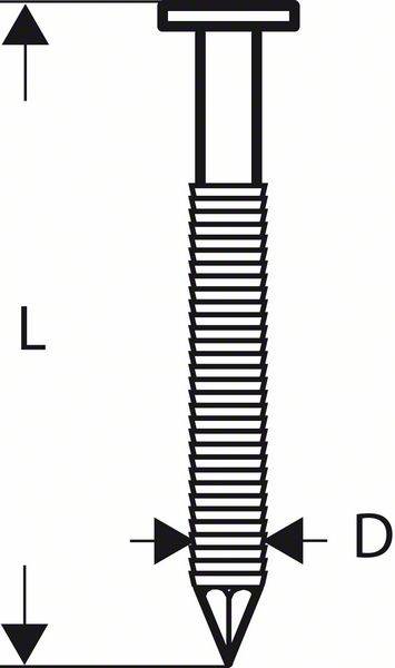 купить Rundkopf-Streifennagel SN21RK 90RHG 3,1 mm, 90 mm,