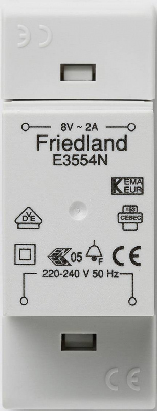купить Friedland E3554N Klingel-Transformator 8 V/AC 2 A