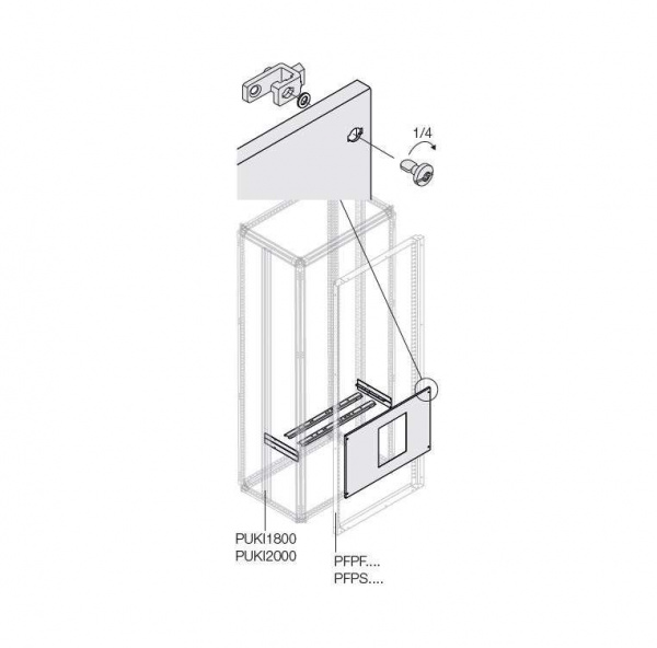 купить Комплект E1.2 3/4P FIX блок. W=800мм ABB 1STQ008150A0000