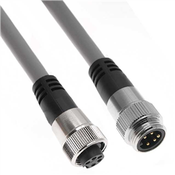 купить MINDT-5MFP-2M Mencom PVC Cable - 15/18 AWG - 300 V - 8A / 5 Poles Male Straight to Female Straight Plug 2 m