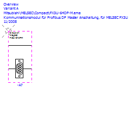 купить 166085 Mitsubishi Communication module for Profibus DP Master connection, for MELSEC FX3U