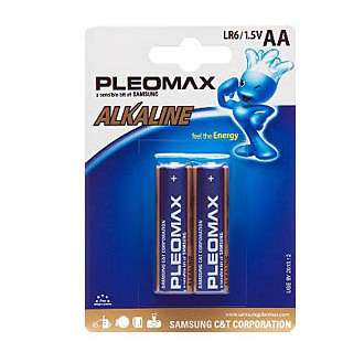 купить Элемент питания алкалиновый LR LR6 BP-2 (блист.2шт) Pleomax C0008046