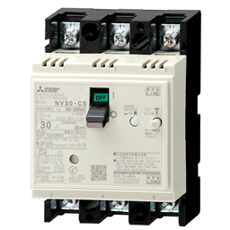 купить MN30-CS_3P_006.3A_30mA_F Mitsubishi Earth Leakage Circuit Breaker 3-pole 6.3A 30mA Front connection type