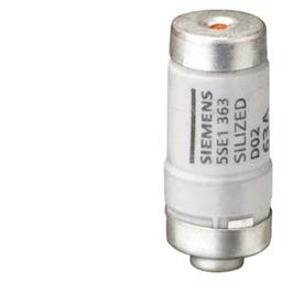 купить 5SE1363 Siemens SILIZED FUSE LINK 400 V GR,SEMICOND.PROTECT.GR.D02 63 A