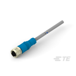 купить T4151320505-002 TE Connectivity M12  Cable Assembly Single Ended Female Straight / 1000 mm PUR Cable, 5 wire / UNShielded