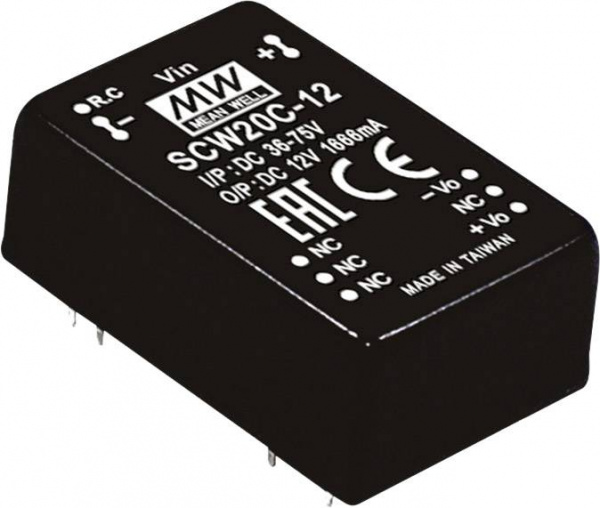 купить Mean Well SCW20A-12 DC/DC-Wandlermodul   1666 mA 2