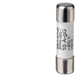 купить 3NW6000-1 Siemens CYLINDRICAL FUSE GG ACC. TO FRENCH STANDARD (NFC) / WITHOUT INDICATOR SIZE 10X38 MM, 500 V 0.5 A