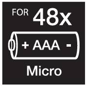 купить Batteriebox 48x Micro (AAA), 10440 Basetech AAA 48