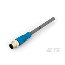 купить T4161120005-003 TE Connectivity M12  Cable Assembly Single Ended Male Straight / 1500 mm PUR Cable, 5 wire / Shielded
