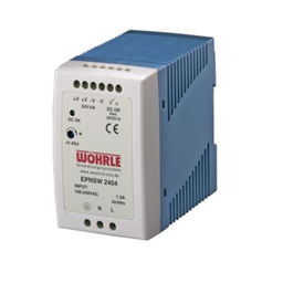 купить EPNSW 2404 Wohrle Single Phase Power Supply, Output 24VDC / 4A / Input 85-264VAC (extended range Input) / for DIN-Rail