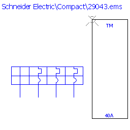 купить 29043 Schneider Electric trip unit - TMD 40 A 4 poles 3d / NS100