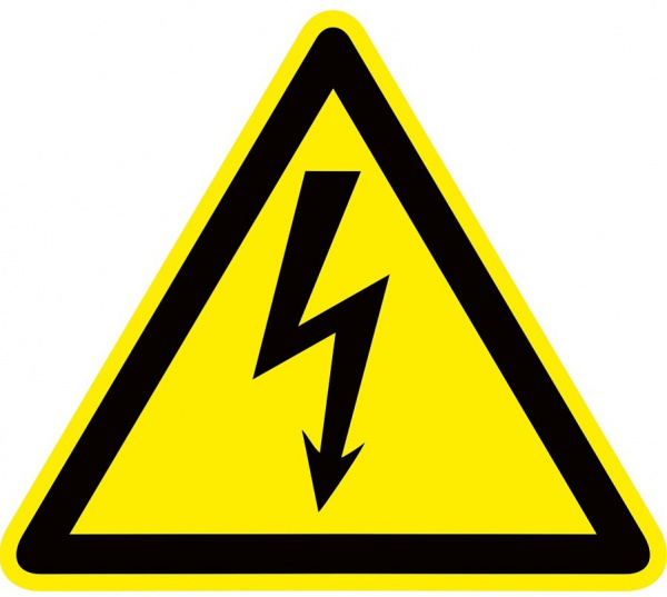 купить Знак пластик "Опасность поражения электрическим током" (Молния) W08 100х100мм PROxima EKF pn-1-01