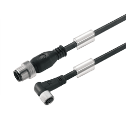 купить 1938210150 Weidmueller Sensor-actuator Cable (assembled) / Sensor-actuator Cable (assembled), Connecting line, M12 / M8, No. of poles: 4, Cable length: 1.5 m, pin, straight - socket, 90°