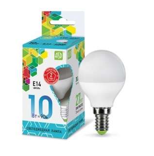 купить Лампа светодиодная LED-шар-standard 10Вт 230В E14 4000К 900лм ASD 4690612015453