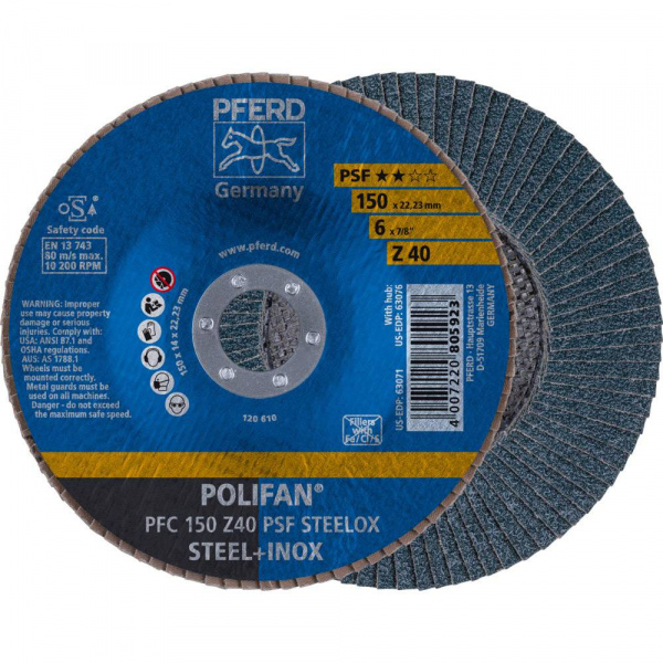 купить POLIFAN-Faecherscheibe PFC 150 Z 40 PSF STEELOX Pfe