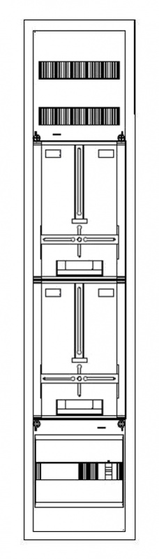 купить IDAA131171 Schrack Technik Zählervert. 1 ZP 1400x300x210mm, 1xTSG