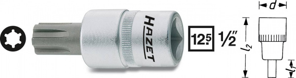 купить Hazet  991-7 Innen-Keilprofil Steckschluessel-Bit-E