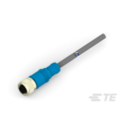 купить T4151320502-006 TE Connectivity M12  Cable Assembly Single Ended Female Straight / 7000 mm PUR Cable, 2 wire / UNShielded