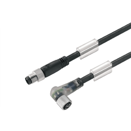 купить 1927191000 Weidmueller Sensor-actuator Cable (assembled) / Sensor-actuator Cable (assembled), Connecting line, M8 / M8, No. of poles: 3, Cable length: 10 m, pin, straight - socket, 90°