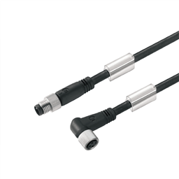 купить 1824580300 Weidmueller Sensor-actuator Cable (assembled) / Sensor-actuator Cable (assembled), Connecting line, M8 / M8, No. of poles: 3, Cable length: 3 m, pin, straight - socket, 90°