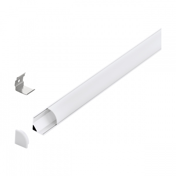 купить LI63368 Schrack Technik LED-Stripe Eckprofil mit opaler halbrunder Abdeckung weiss