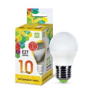 купить Лампа светодиодная LED-ШАР-std 10Вт 230В E27 3000К 900Лм ASD 4690612015477