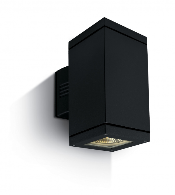 купить LID15592 Schrack Technik Cube 2-WL 2x75W, E27, 100-240V, PAR30, IP54, schwarz