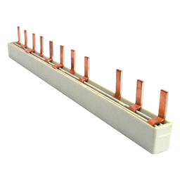 купить 544184 General Electric Insulated pin type busbar 10mm? 3-phase for MCB's Fixwell 1xRCD + 8x1P or 4x2P