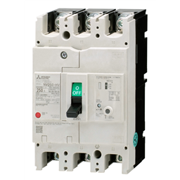 купить NV250-HV_3P_125A_100/200/500mA_F_TD Mitsubishi Earth Leakage Circuit Breaker 3-pole 125A 100/200/500mA selectable Front connection type