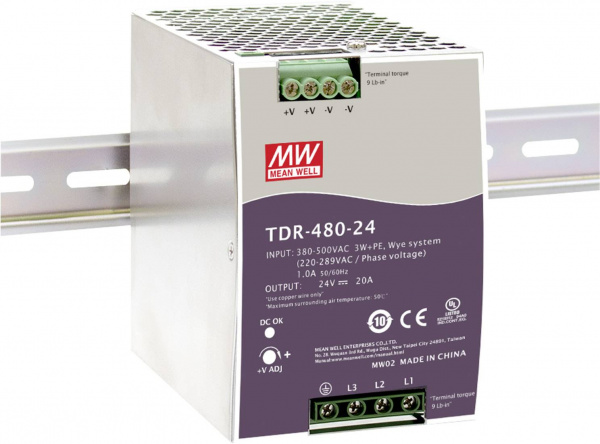 купить Mean Well TDR-480-48 Hutschienen-Netzteil (DIN-Rai