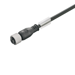купить 1150630500 Weidmueller Sensor-actuator Cable (assembled) / Sensor-actuator Cable (assembled), One end without connector, M12, No. of poles: 3, Cable length: 5 m, Female socket, straight