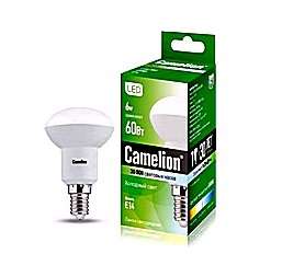 купить Лампа светодиодная LED6 R50/845/E14 6Вт 4500К белый E14 480лм 220-240В Camelion 11659