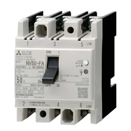 купить NV50-FA_2P_020A_30mA_F Mitsubishi Earth Leakage Circuit Breaker 2-Pole 20A 30mA Front connection type