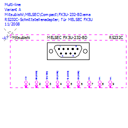 купить 165281 Mitsubishi RS232C Interface module