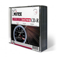 купить Носители информации Mirex CD-R MAXIMUM 52x slim case 5 pack (UL120052A8F)