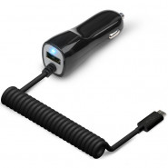 купить Зарядное устройство Jet.A UC-S17 (1 USB-порт, 2.1А, встр. micro USB) чёрный