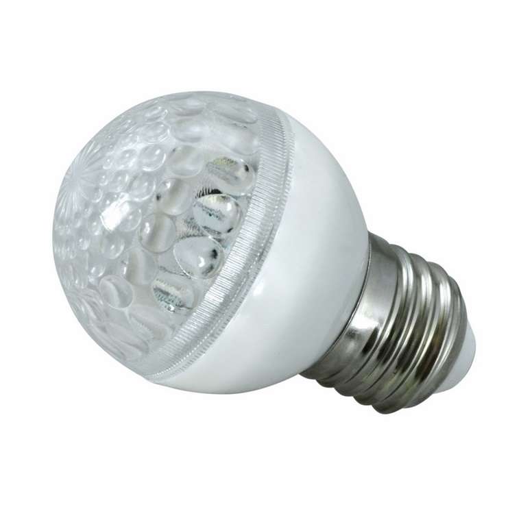 купить Лампа светодиодная d-50 10LED 1Вт шар E27 24В син. Neon-Night 405-613