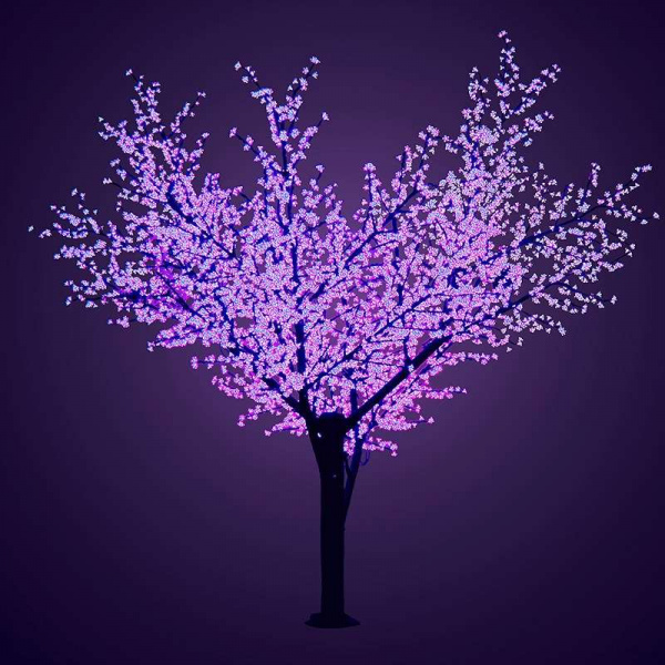 купить Дерево светодиодное "Сакура" 3.6м диаметр кроны 3м фиалет. IP54 понижающий трансформатор Neon-Night 531-236